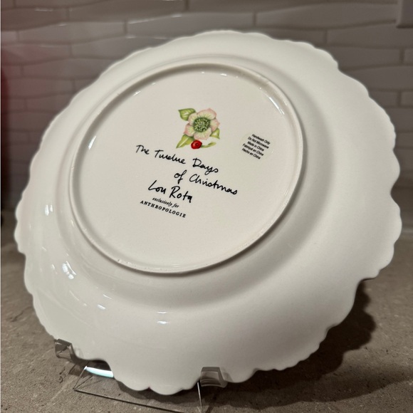 Lou Rota 12 days of Christmas Plate ( 11 penguins piping ) - Picture 8 of 17